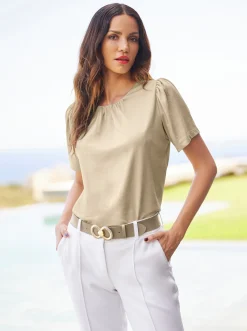 Shirts|heine Kurzarmshirt sand