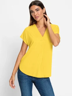 Shirts|heine Kurzarmshirt sonnengelb