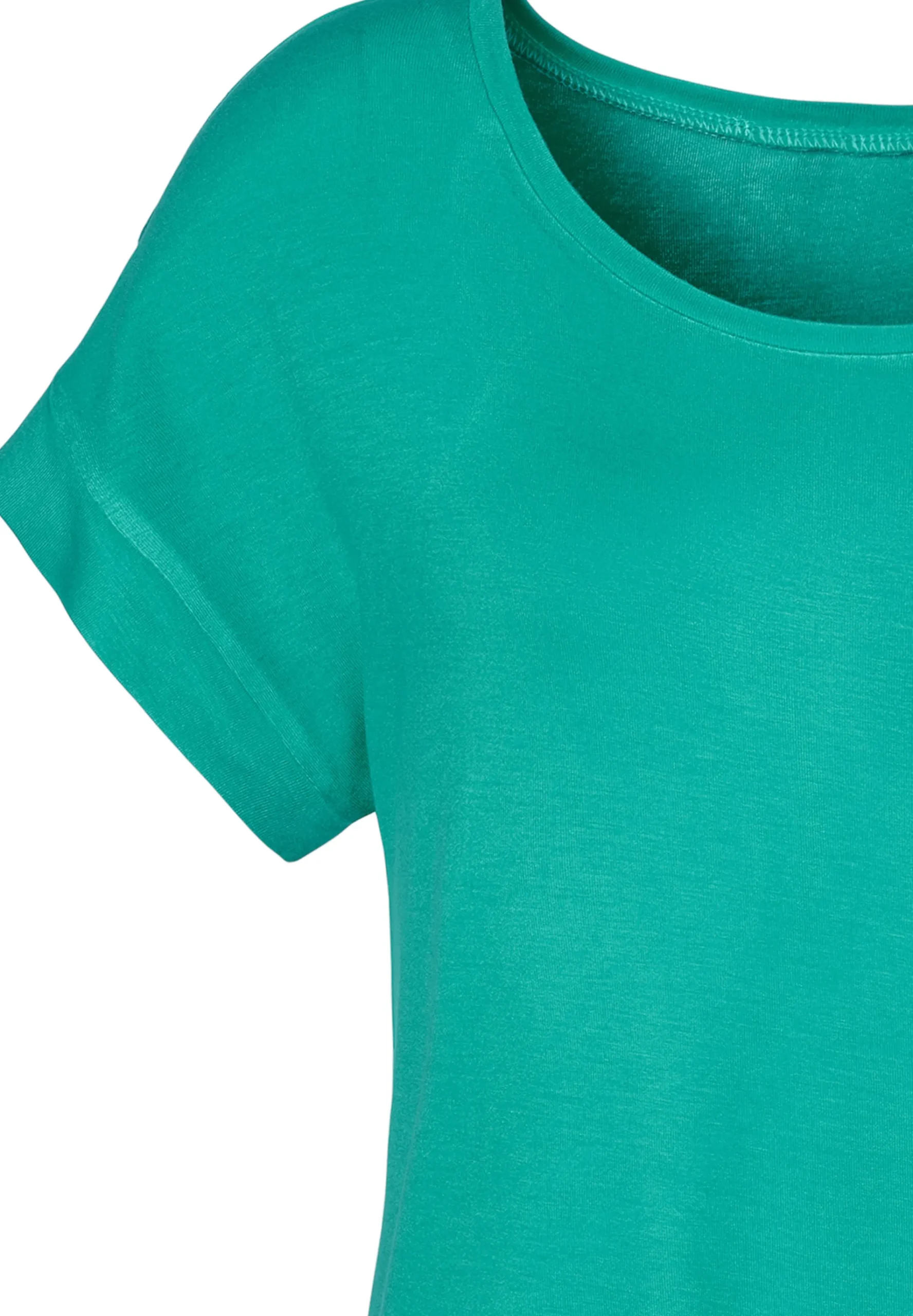 Shirts|Vivance Kurzarmshirt grün,schwarz