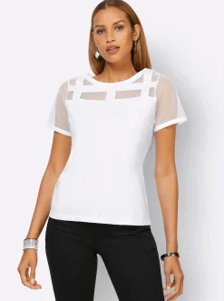 Shirts| Kurzarmshirt weiß