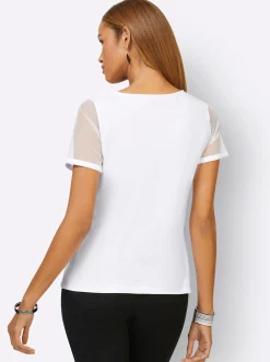 Shirts| Kurzarmshirt weiß