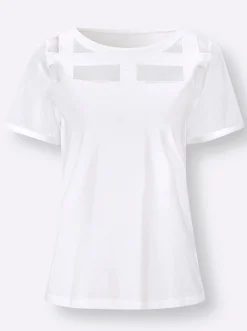 Shirts| Kurzarmshirt weiß