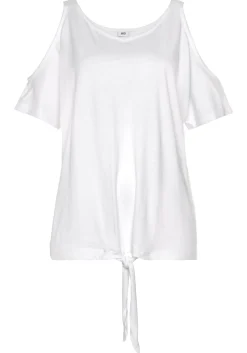 Shirts|H.I.S Kurzarmshirt weiß