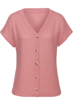 Shirts|LASCANA Kurzarmshirt beere