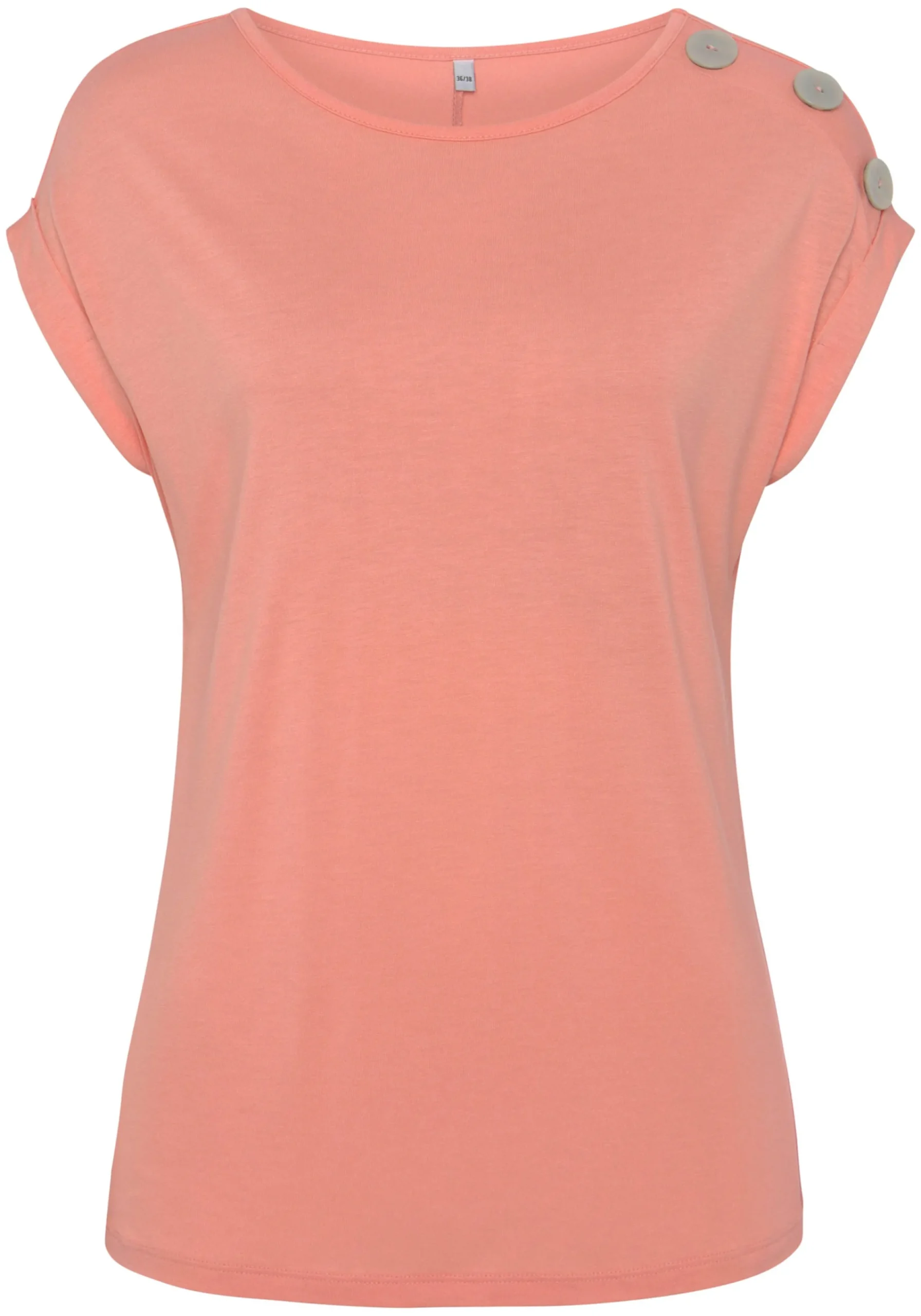 Shirts|Buffalo Kurzarmshirt peach