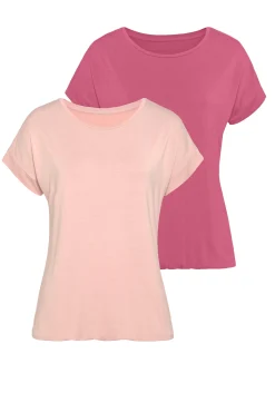 Shirts|Vivance Kurzarmshirt rose,beere