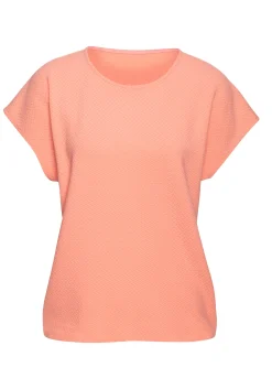Strandmode|Shirts|Vivance Kurzarmshirt peach,blau