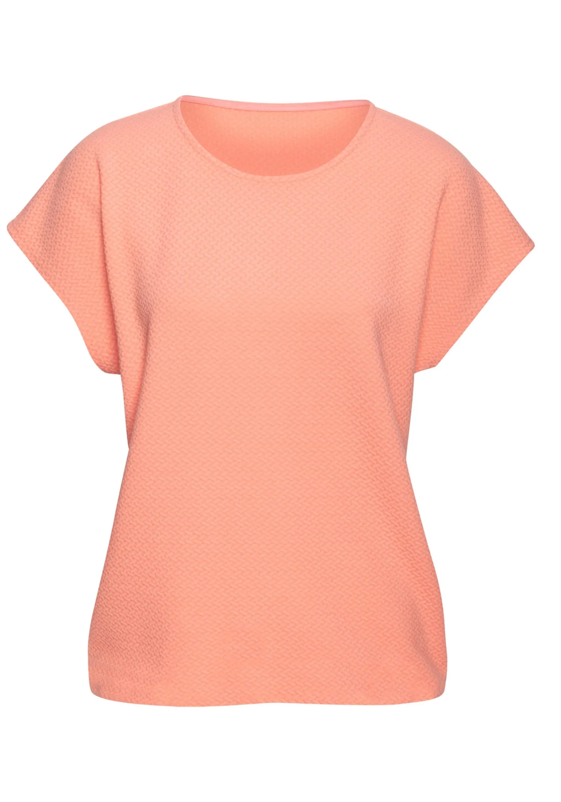 Strandmode|Shirts|Vivance Kurzarmshirt peach,blau