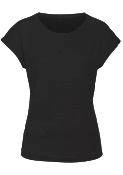 Shirts|Vivance Kurzarmshirt schwarz,creme