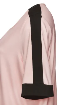 Strandmode|Shirts|Vivance Kurzarmshirt mauve-schwarz