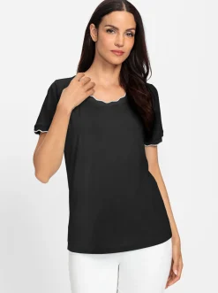 Shirts|heine Kurzarmshirt schwarz