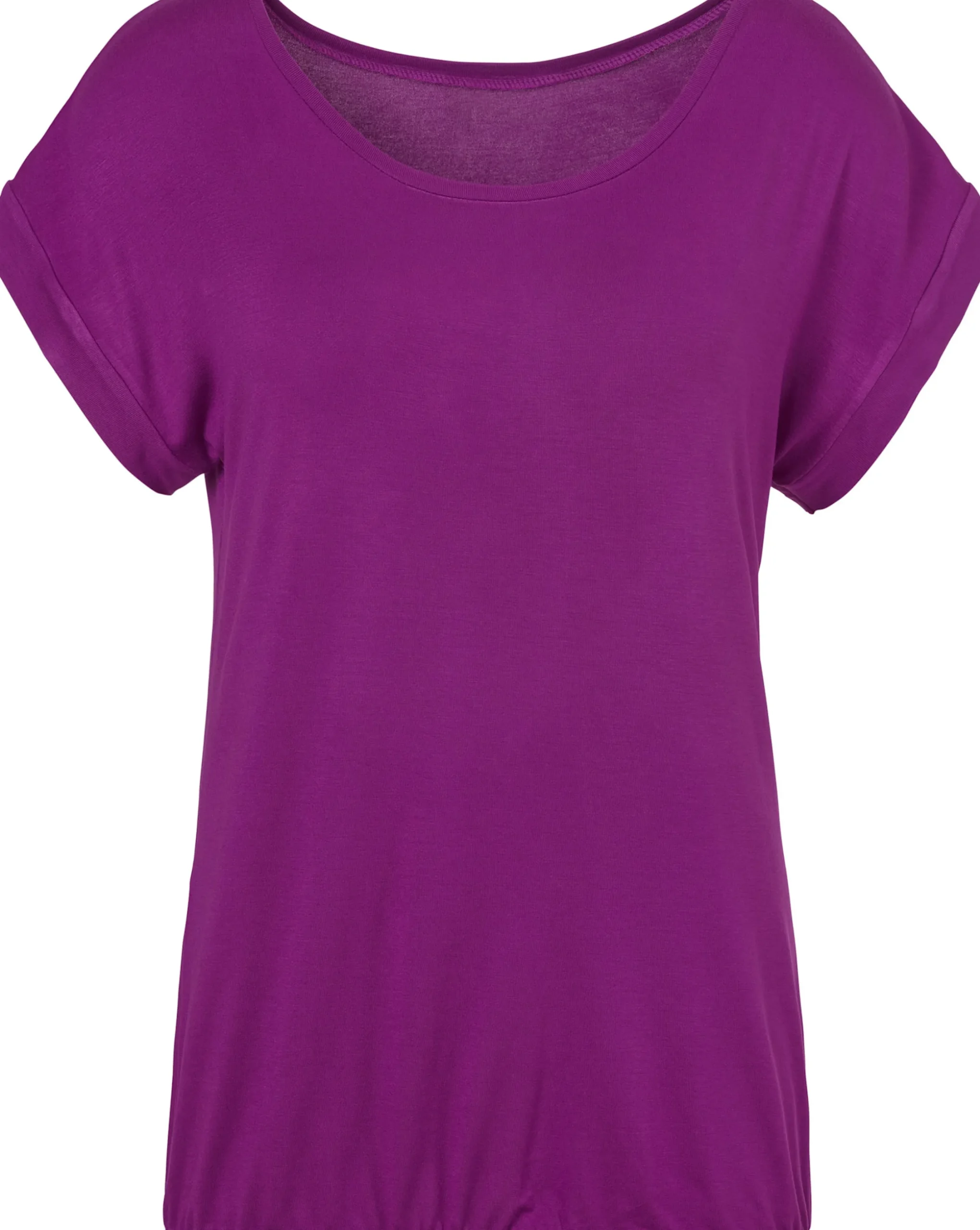 Strandmode|Shirts|Vivance Kurzarmshirt lila,schwarz