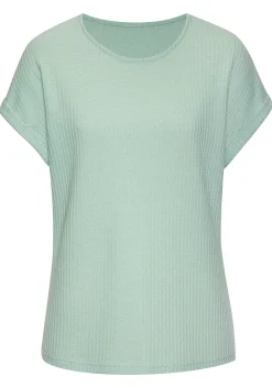 Strandmode|Vivance Kurzarmshirt mint,blau