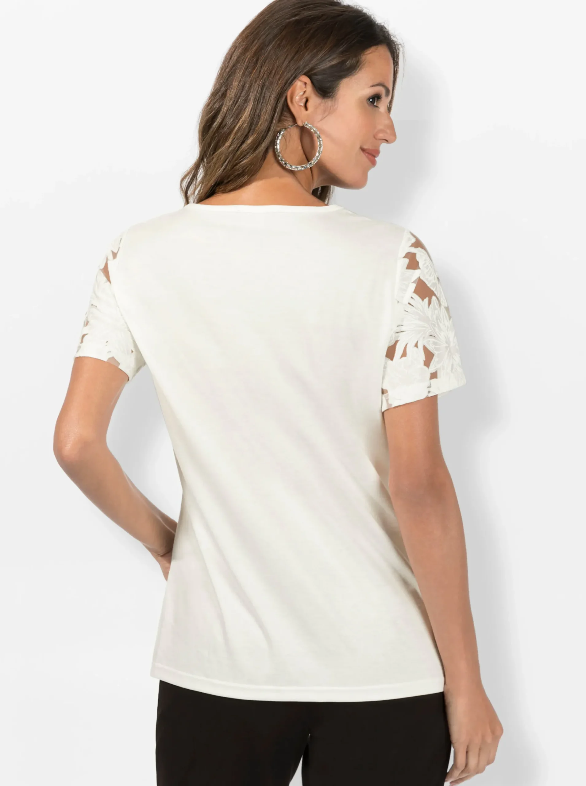 Shirts| Kurzarmshirt ecru