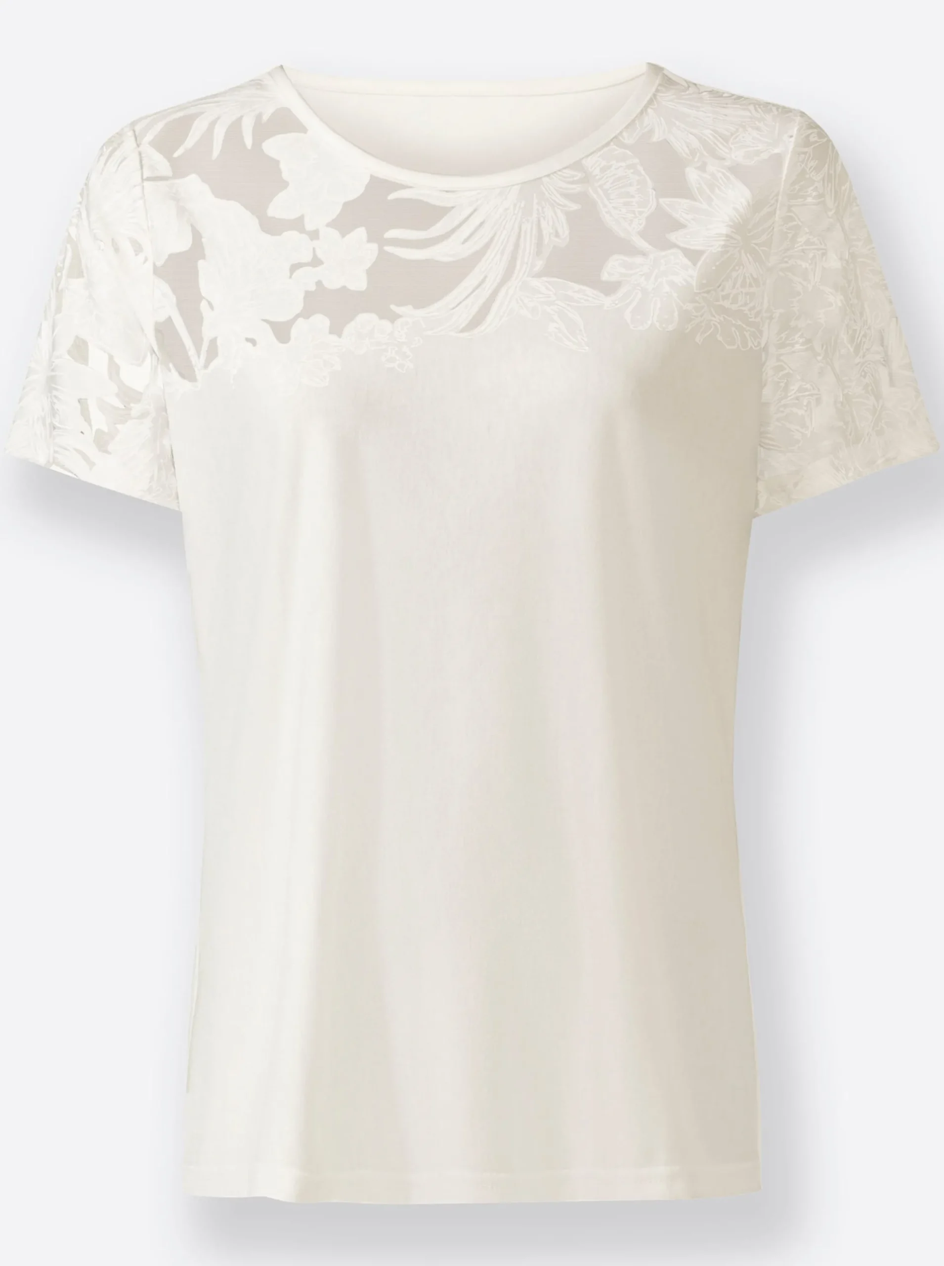 Shirts| Kurzarmshirt ecru