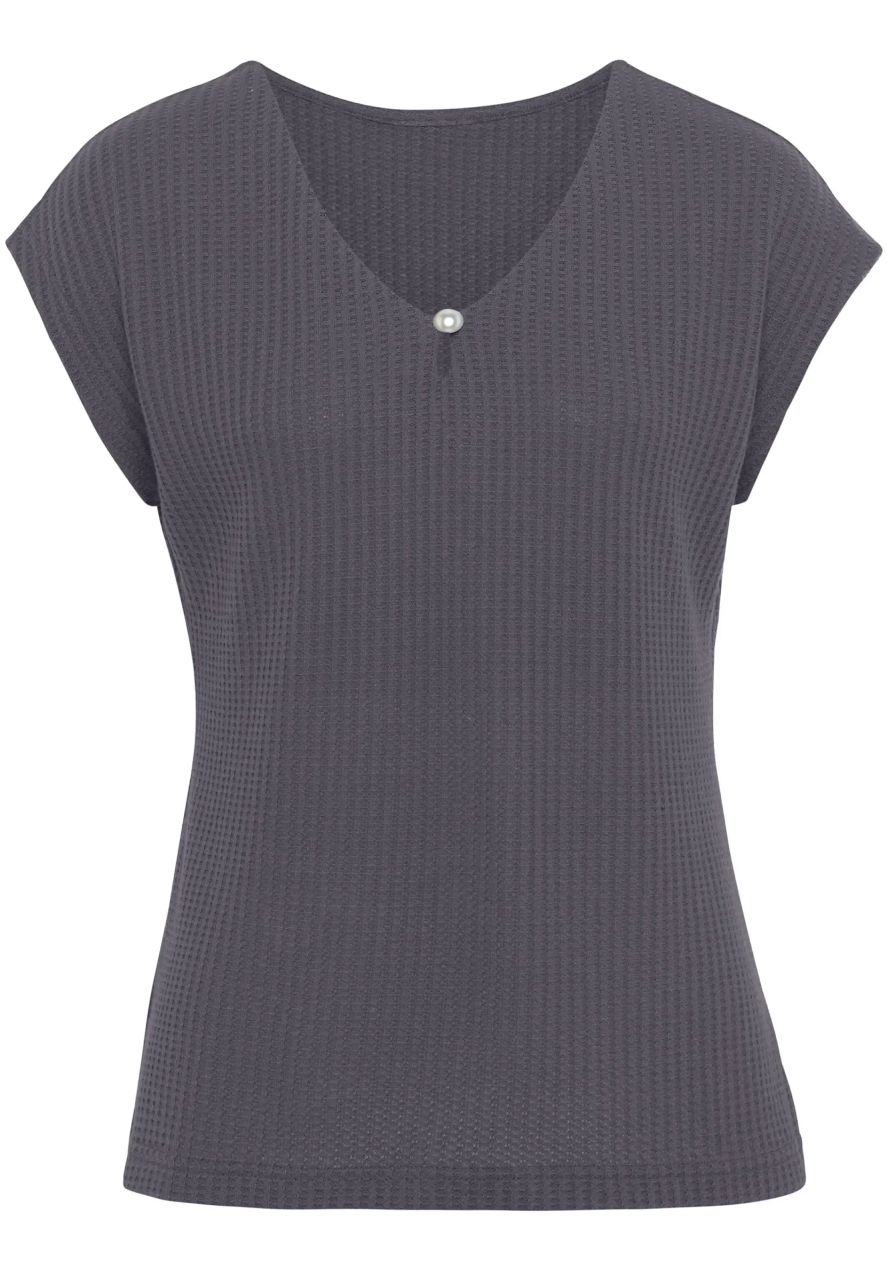 Strandmode|LASCANA Kurzarmshirt creme,navy