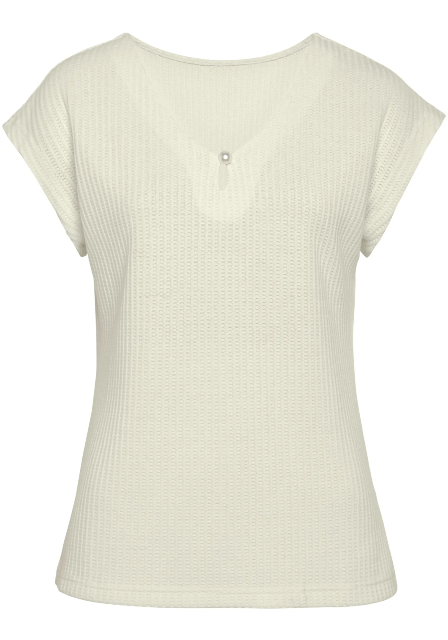Strandmode|LASCANA Kurzarmshirt creme,navy