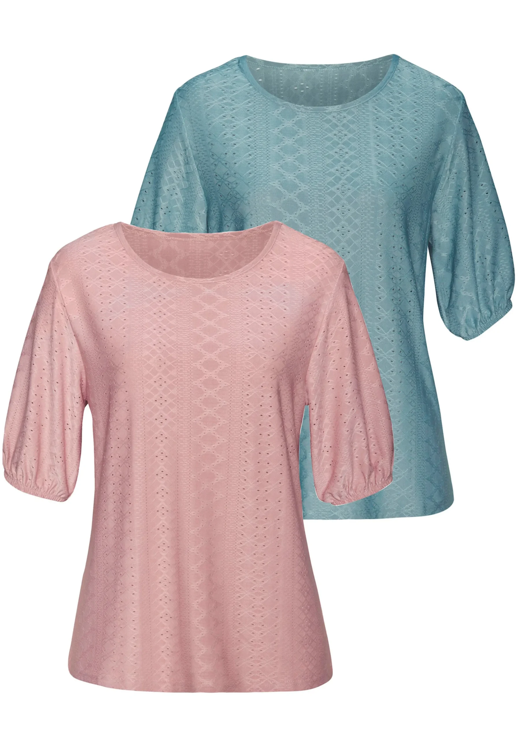Strandmode|Shirts|Vivance Kurzarmshirt rose,mint