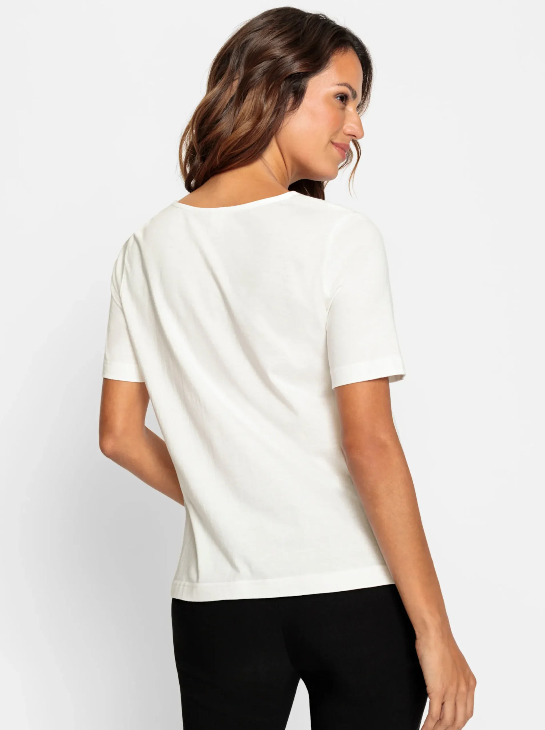 Strandmode| Kurzarmshirt ecru