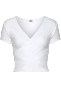 Strandmode|Buffalo Kurzarmshirt weiß