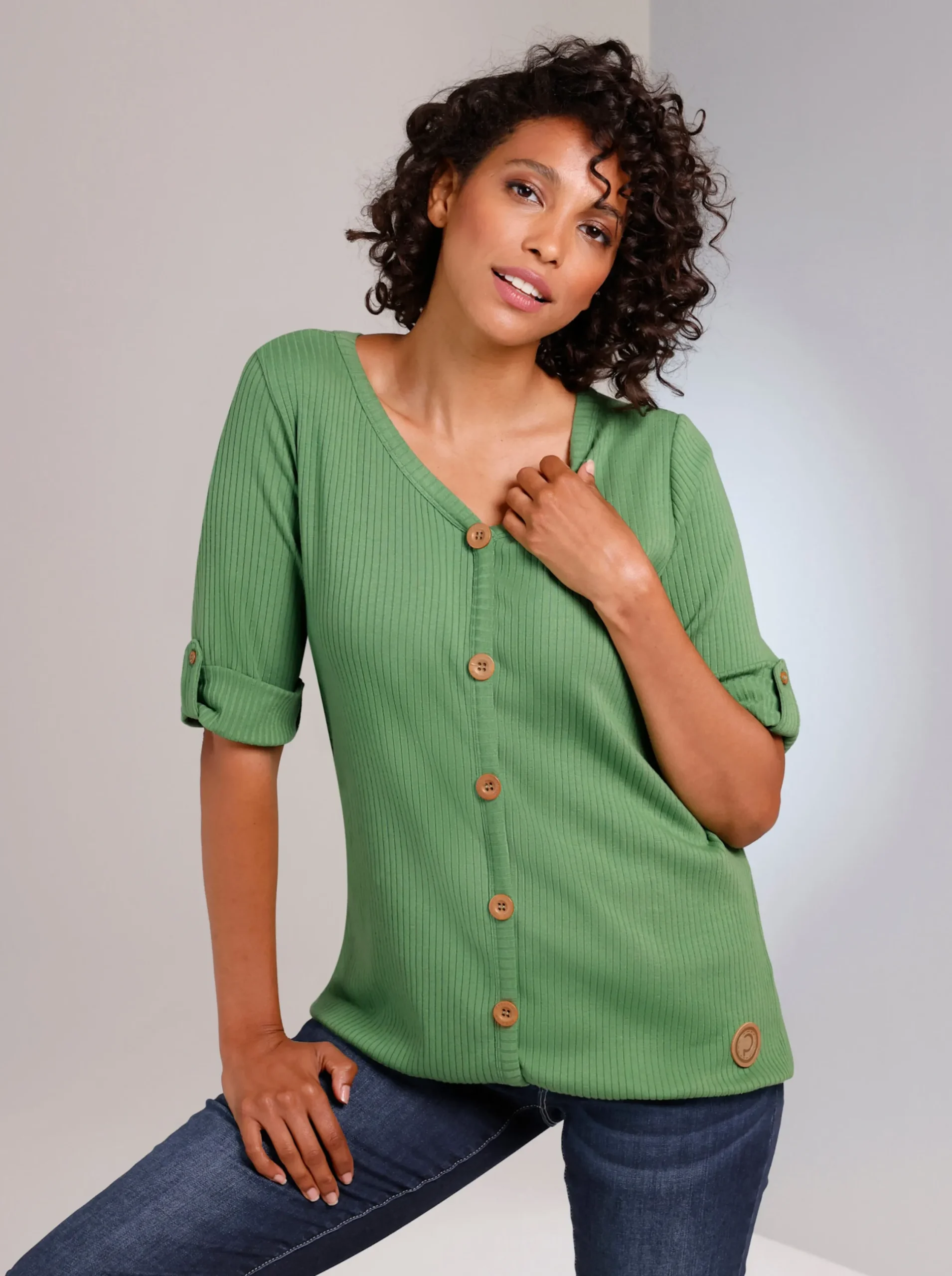Shirts|CREATION L PREMIUM Kurzarmshirt apfel