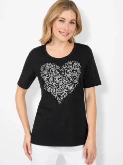 Shirts| Kurzarmshirt schwarz