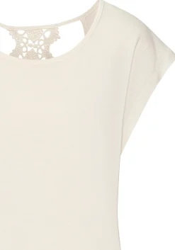 Strandmode|Shirts|LASCANA Kurzarmshirt creme
