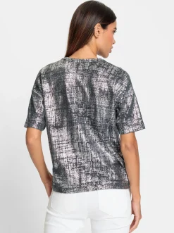 Shirts|heine Kurzarmshirt steingrau