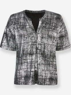 Shirts|heine Kurzarmshirt steingrau