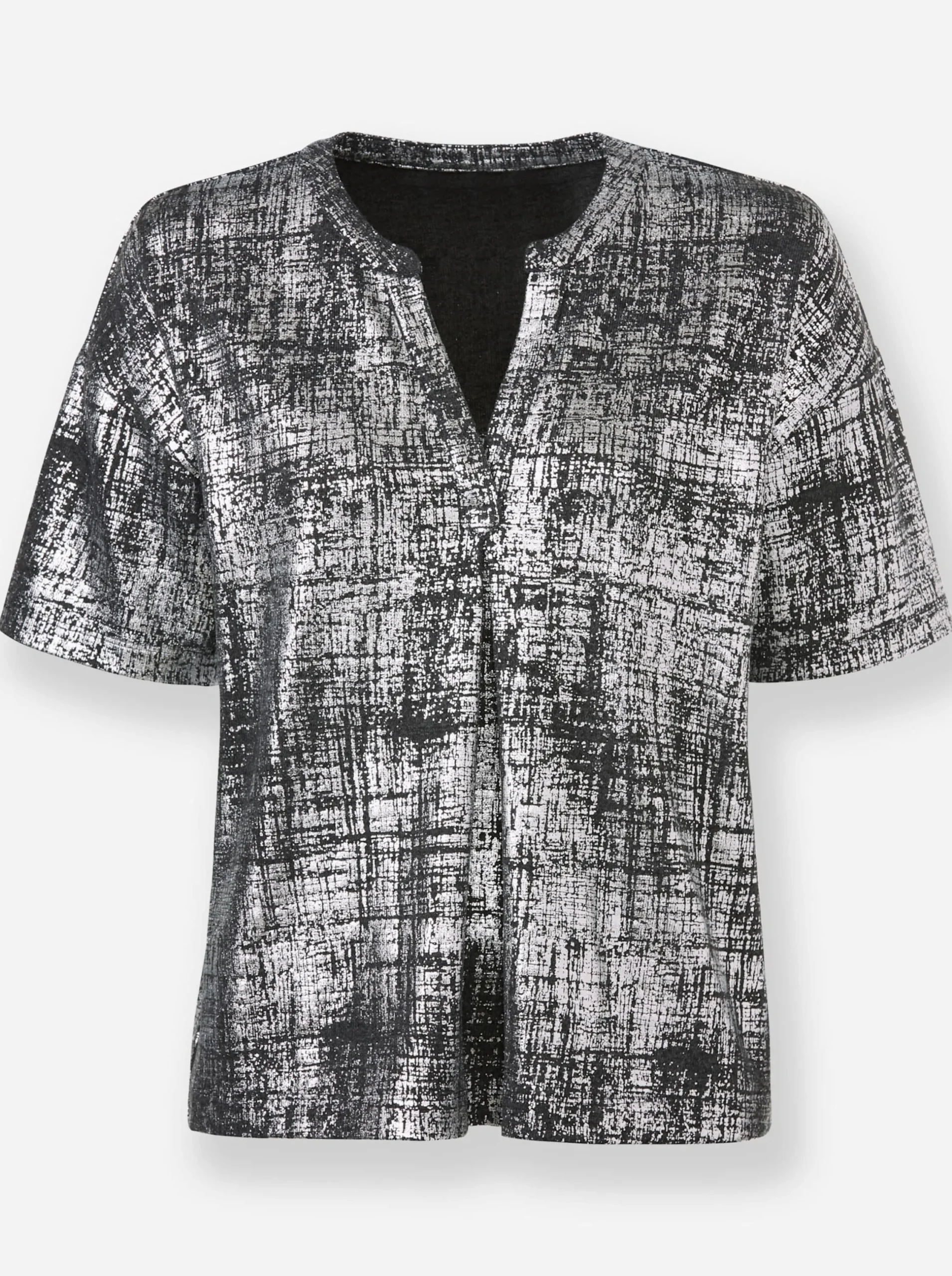 Shirts|heine Kurzarmshirt steingrau
