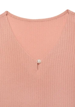 Strandmode|Shirts|LASCANA Kurzarmshirt rose