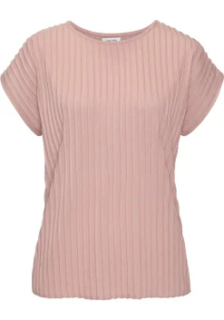 Strandmode|LASCANA Kurzarmshirt mauve