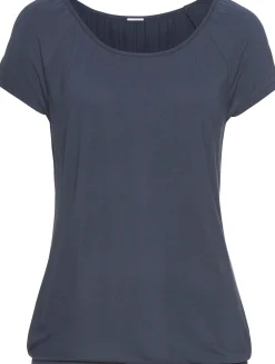 Strandmode|Shirts|LASCANA Kurzarmshirt pink,navy
