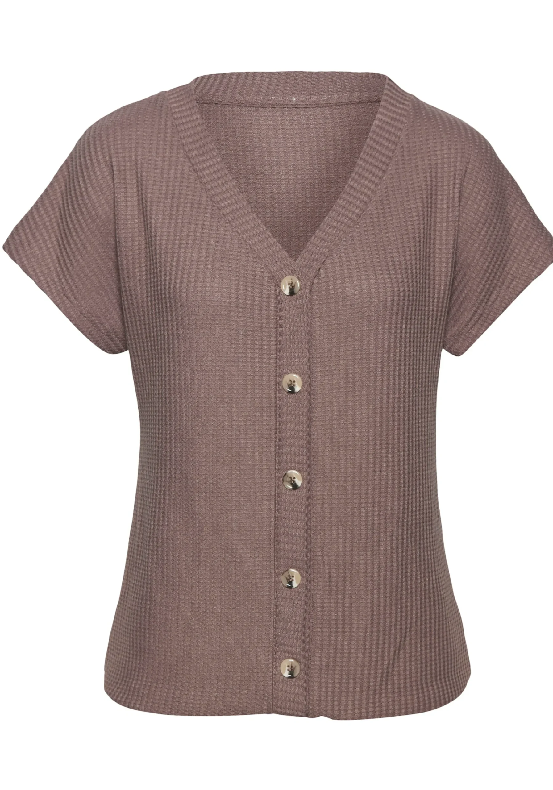 Strandmode|Shirts|LASCANA Kurzarmshirt taupe