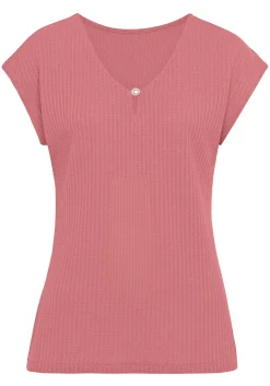 Shirts|LASCANA Kurzarmshirt beere,navy