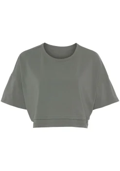 Strandmode|Shirts|LASCANA Kurzarmshirt grün
