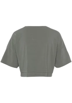 Strandmode|Shirts|LASCANA Kurzarmshirt grün