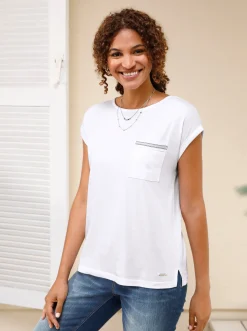 Shirts| Kurzarmshirt weiß