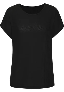 Strandmode|Vivance Kurzarmshirt schwarz