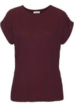Shirts|LASCANA Kurzarmshirt bordeaux