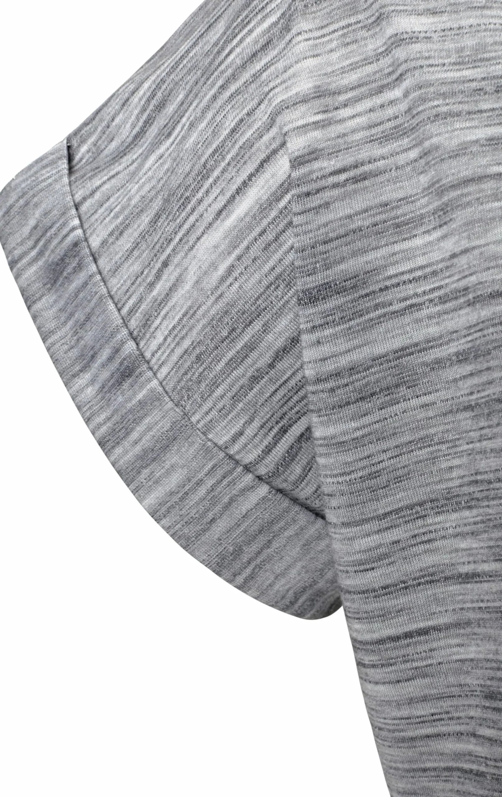 Shirts|Beachtime Kurzarmshirt mint-meliert,grau-meliert