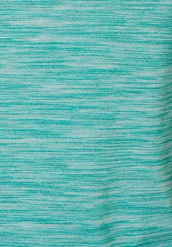 Shirts|Beachtime Kurzarmshirt mint-meliert,grau-meliert