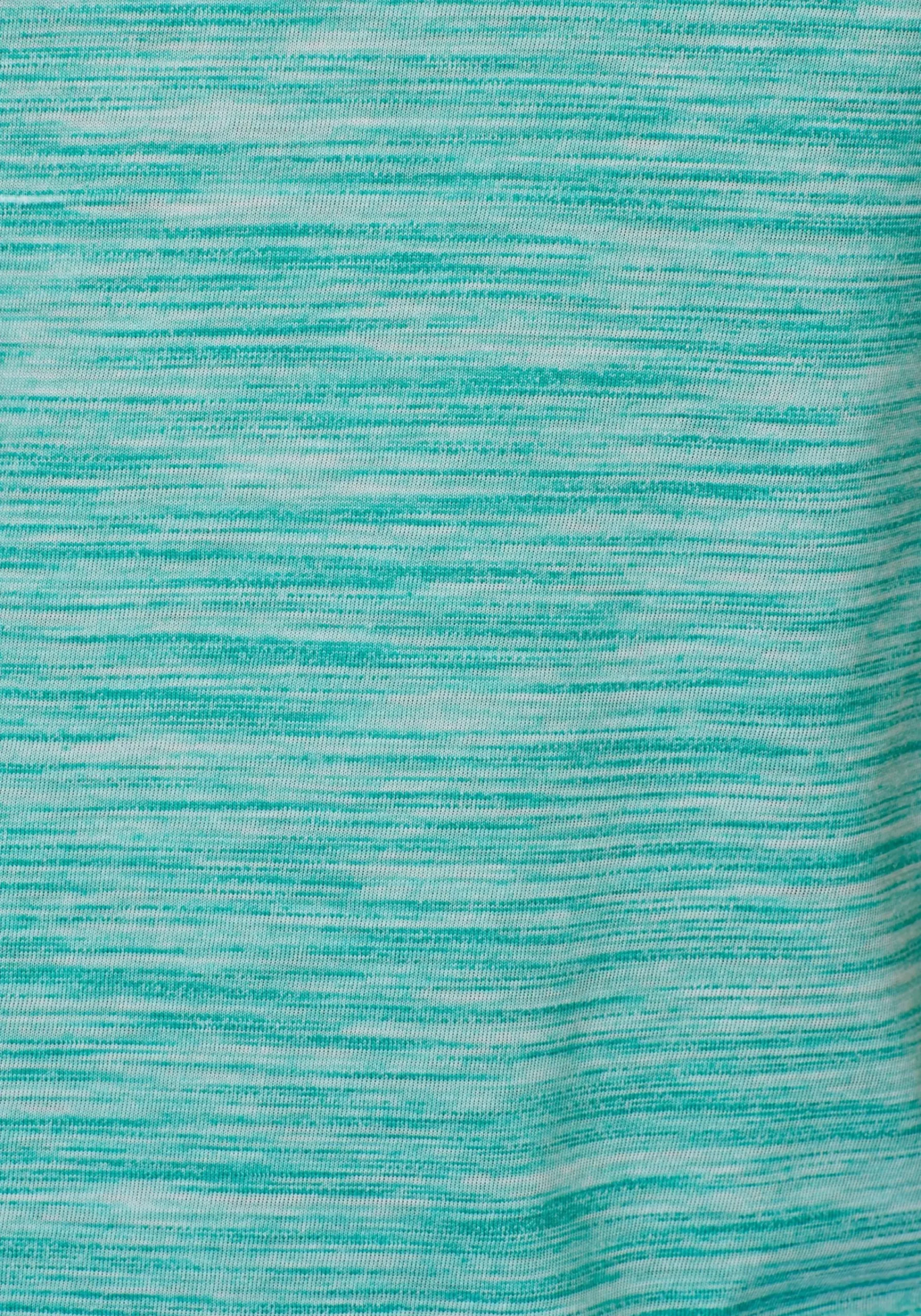 Shirts|Beachtime Kurzarmshirt mint-meliert,grau-meliert