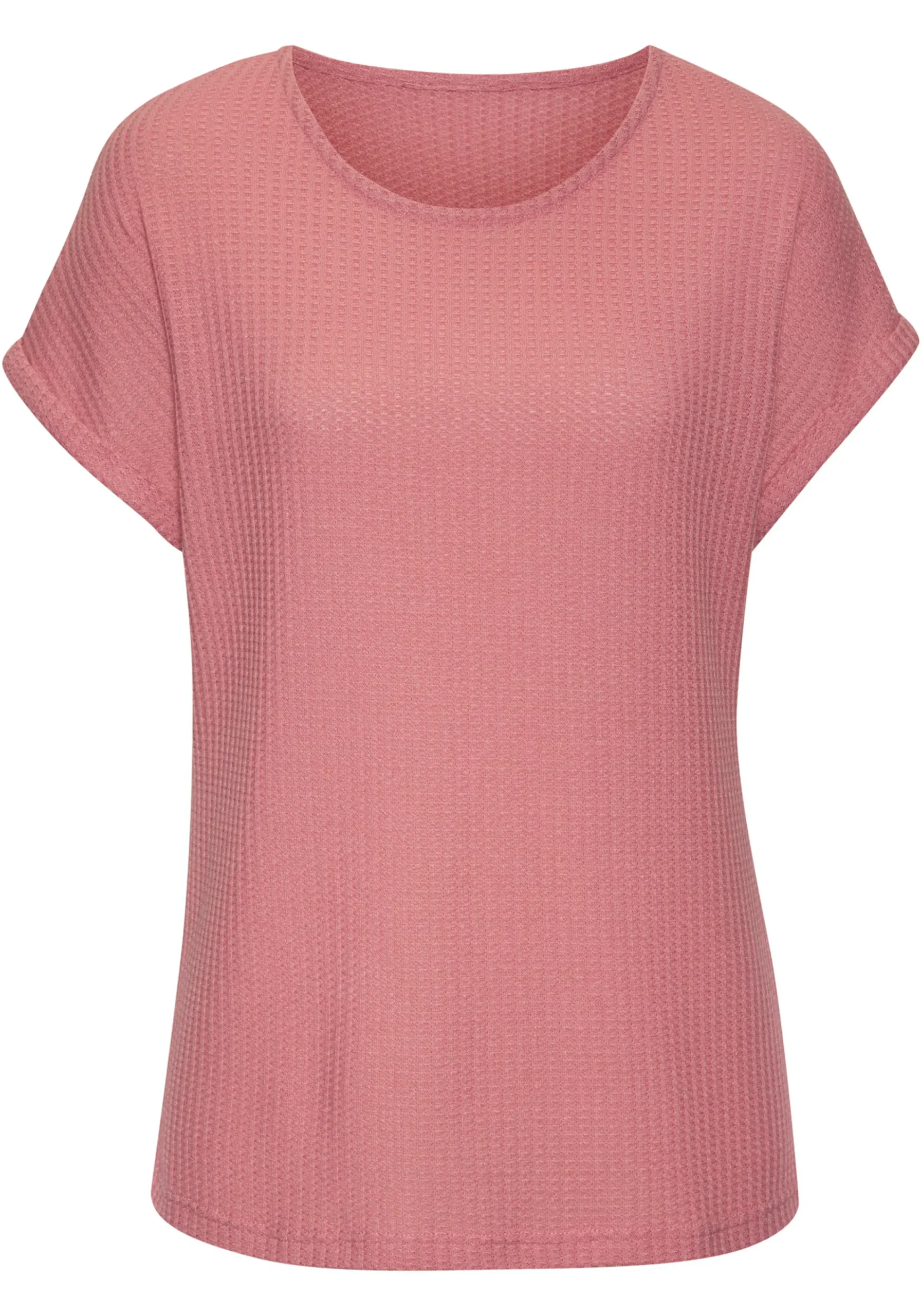 Strandmode|Vivance Kurzarmshirt beere,taupe