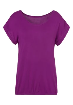Strandmode|Homewear|Vivance Kurzarmshirt lila