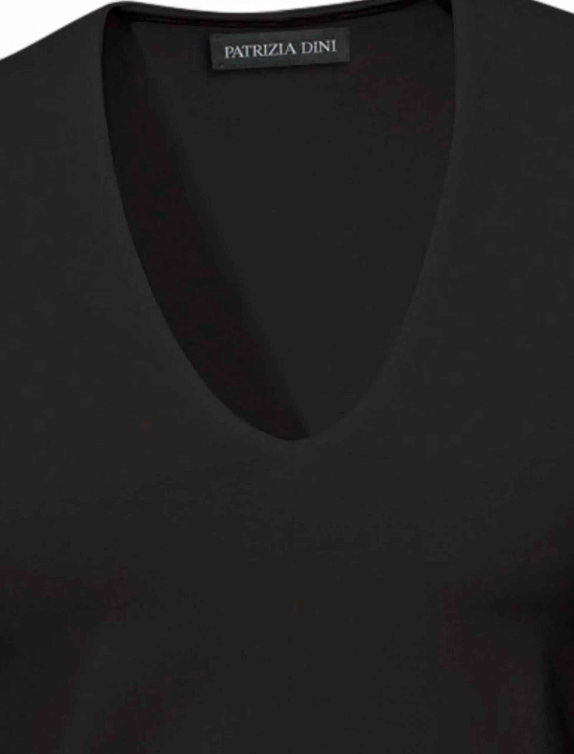 Basics|heine Kurzarmshirt mit Halbarm schwarz