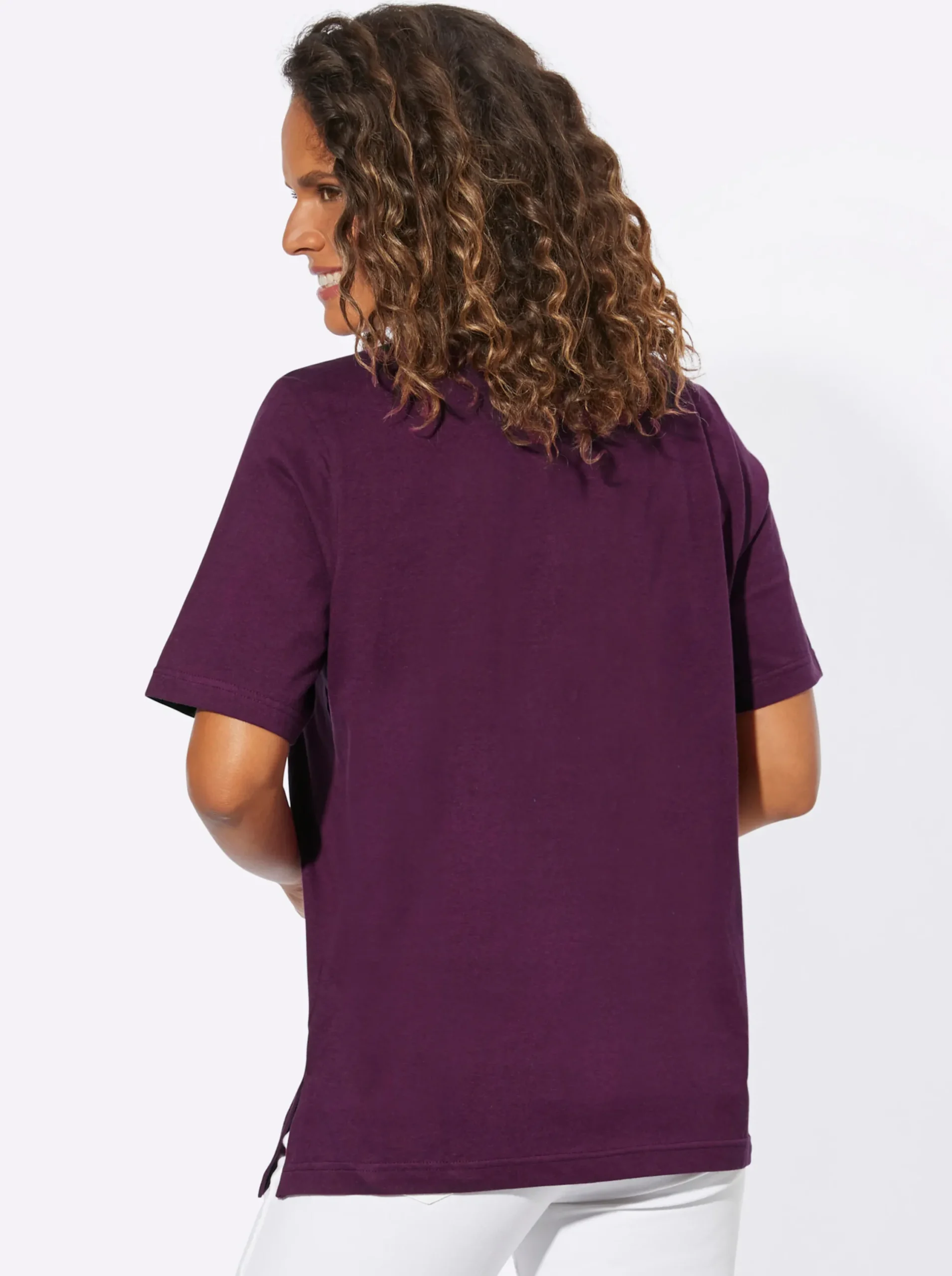 Shirts| Kurzarmshirt mit Muschel-Druck feige