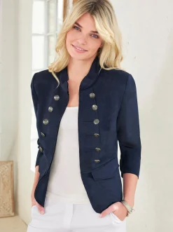 Blazer|heine Kurzblazer marine