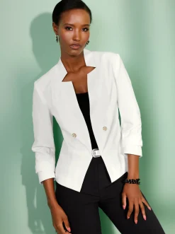 Blazer| Kurzblazer ecru