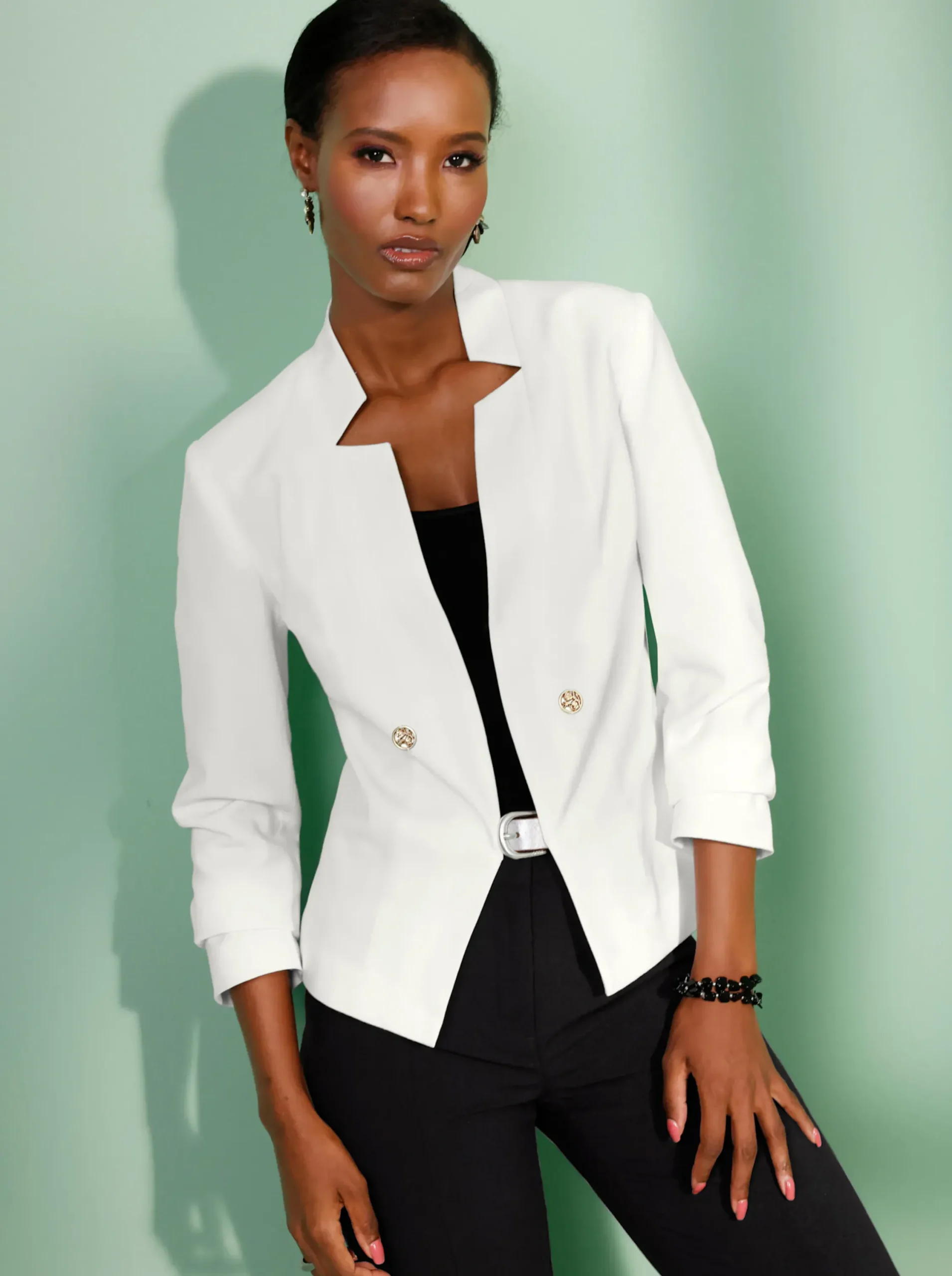 Blazer| Kurzblazer ecru